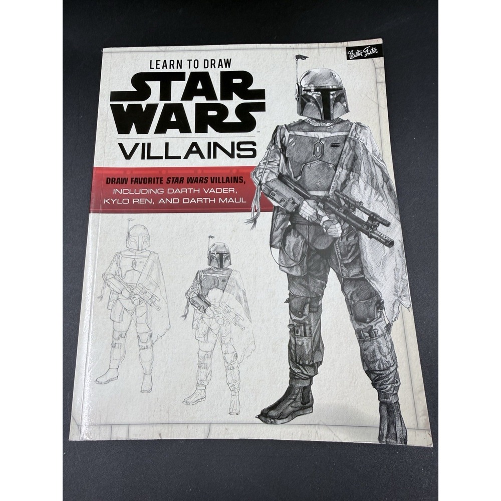 Learn To Draw Star Wars Villains Disney Lucasfilm Good Used Condition